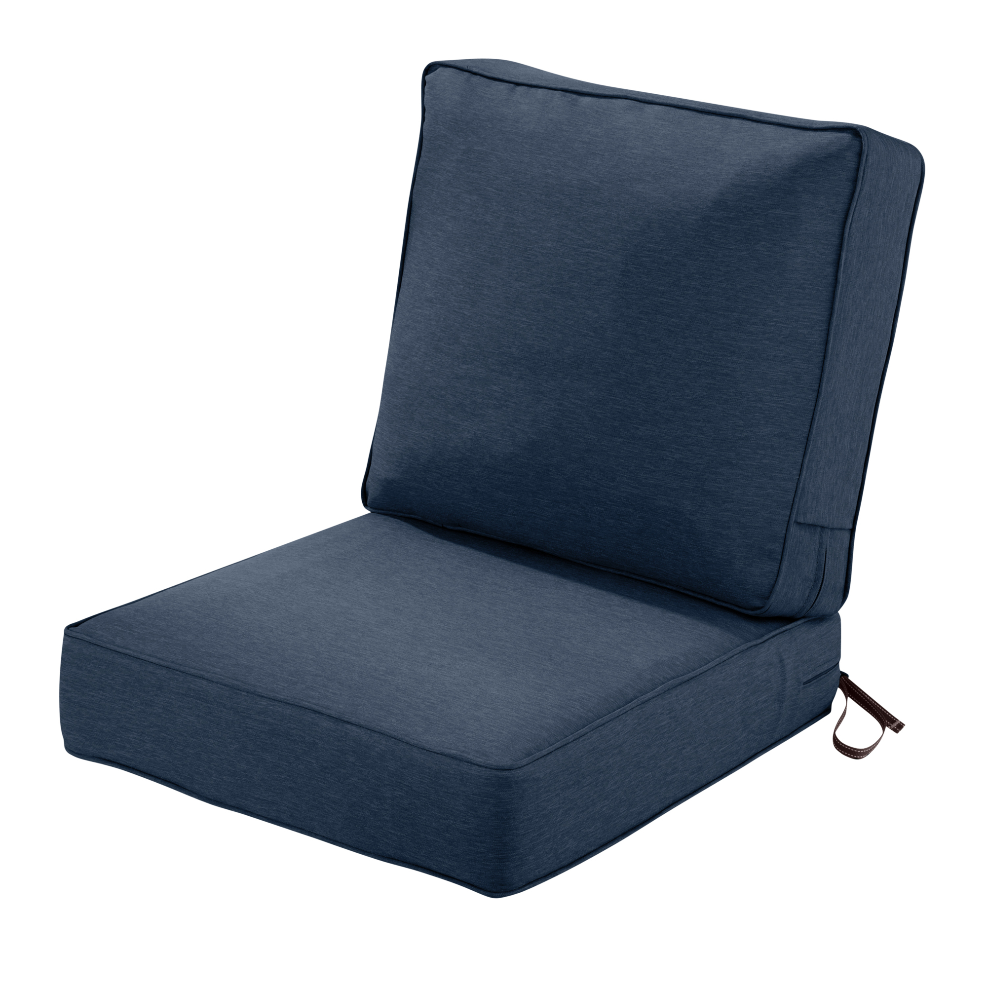 Classic Accessories Montlake FadeSafe Patio Lounge Chair Cushion Set — 25in. x 47in., Heather Indigo, Model# 62-102-015503-SET